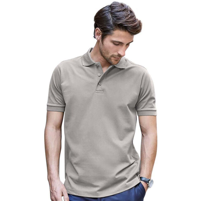 Tee Jays Heren luxe stretch short sleeve polo shirt UTFK882_stone large