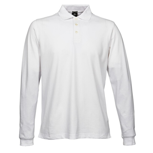 Tee Jays Heren luxe stretch poloshirt met lange mouwen UTFK883_white large