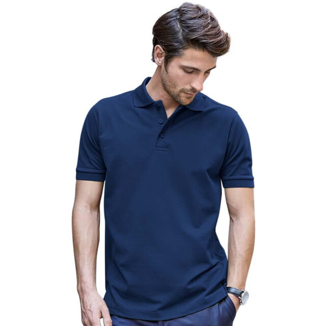 Tee Jays Heren luxe stretch short sleeve polo shirt UTFK882_indigo large