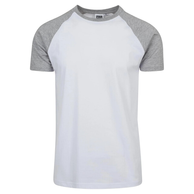 Urban Classics Heren contrast raglan t-shirt UTTN801_whitegrey large