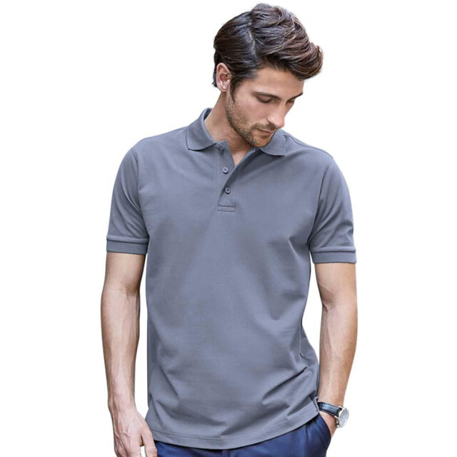 Tee Jays Heren luxe stretch short sleeve polo shirt UTFK882_flintstone large