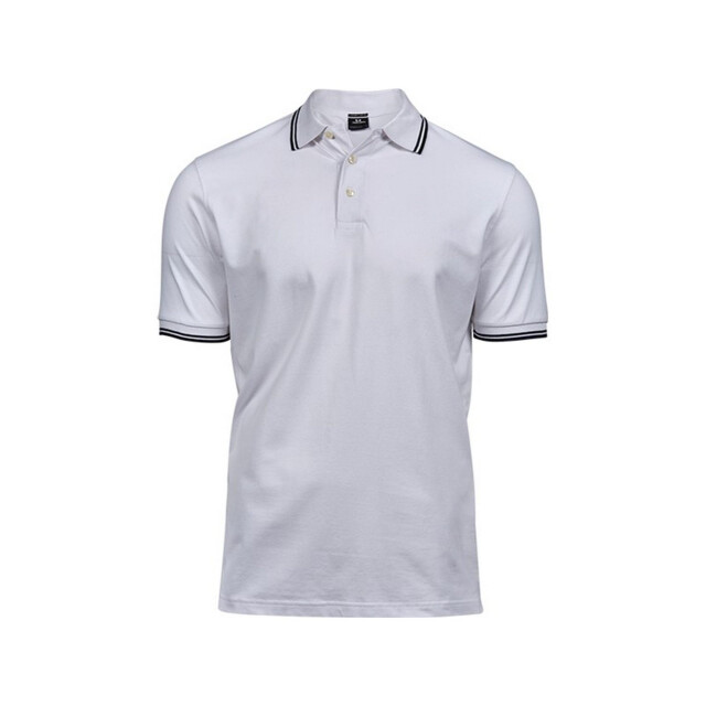 Tee Jays Heren luxe fashion stripe polo UTFK884_whitenavy large