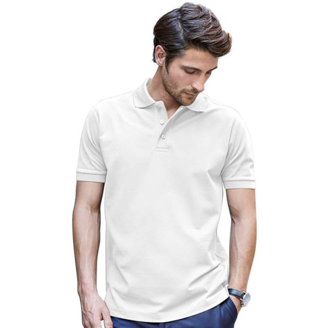 Tee Jays Heren luxe stretch short sleeve polo shirt UTFK882_white large