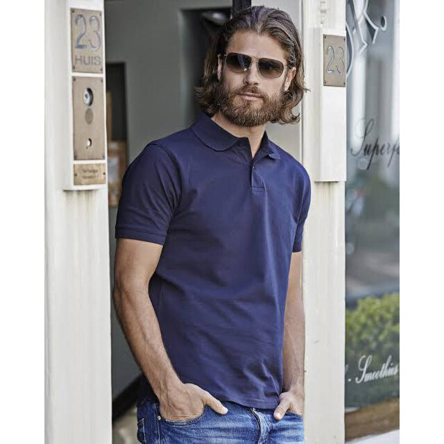 Tee Jays Heren zware pique korte mouw poloshirt UTFK880_navyblue large