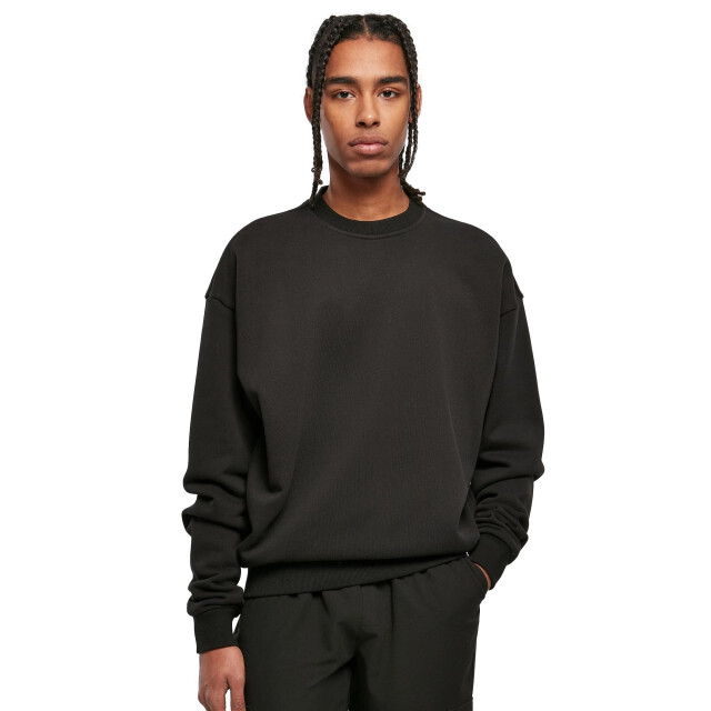 Urban Classics Heren ultra zware crew hals sweatshirt UTTN797_black large