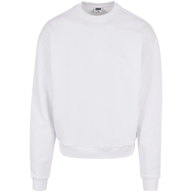 Urban Classics Heren ultra zware crew hals sweatshirt UTTN797_white large