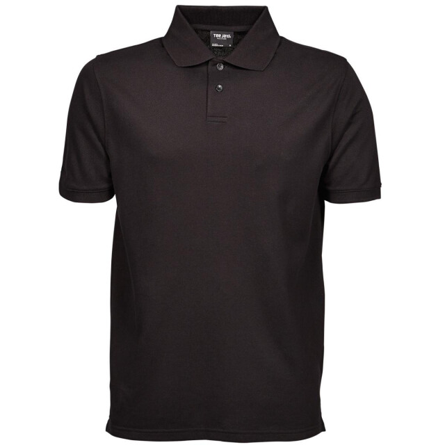 Tee Jays Heren zware pique korte mouw poloshirt UTFK880_black large