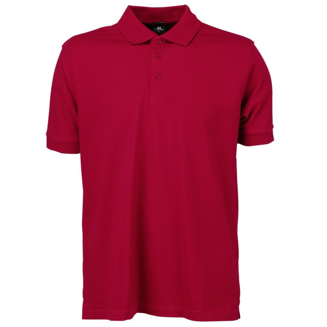 Tee Jays Heren luxe stretch short sleeve polo shirt UTFK882_deepred large