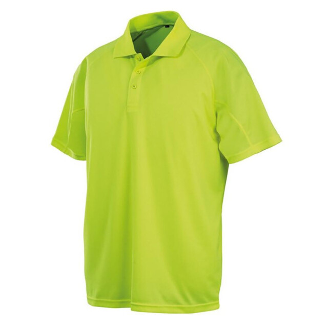 Spiro Impact Impact mens performance aircool polo t-shirt UTFK837_floyellow large