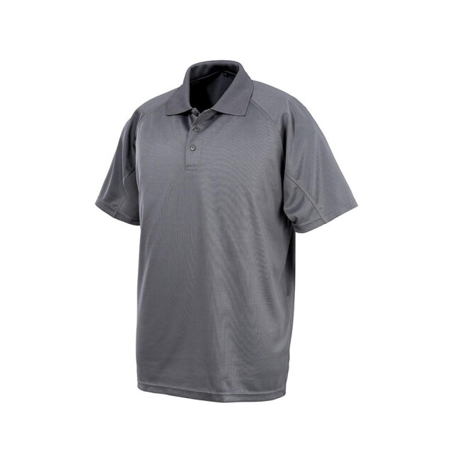 Spiro Impact Impact mens performance aircool polo t-shirt UTFK837_grey large