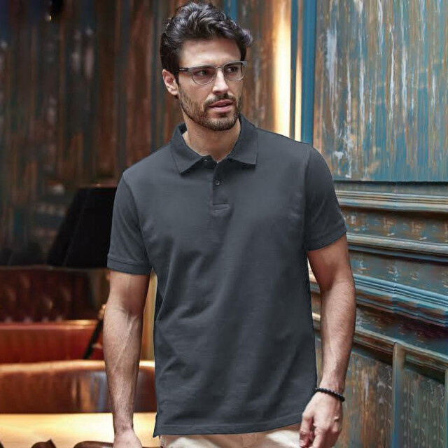 Tee Jays Heren zware pique korte mouw poloshirt UTFK880_darkgrey large