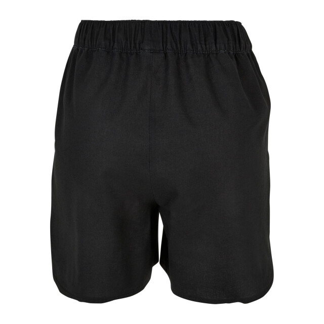 Urban Classics Dames linnen blend casual shorts UTTN777_black large