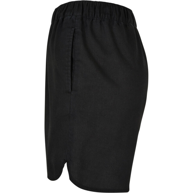 Urban Classics Dames linnen blend casual shorts UTTN777_black large