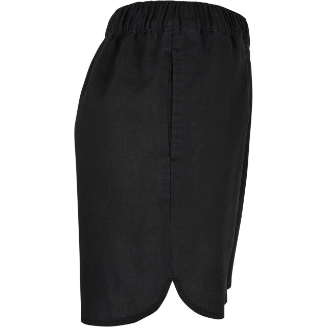 Urban Classics Dames linnen blend casual shorts UTTN777_black large
