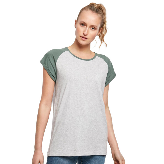 Urban Classics Dames contrast raglan t-shirt UTTN770_lightgreypaleleaf large