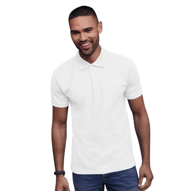SG Heren ring-spun katoenen korte mouw poloshirt UTFK778_white large