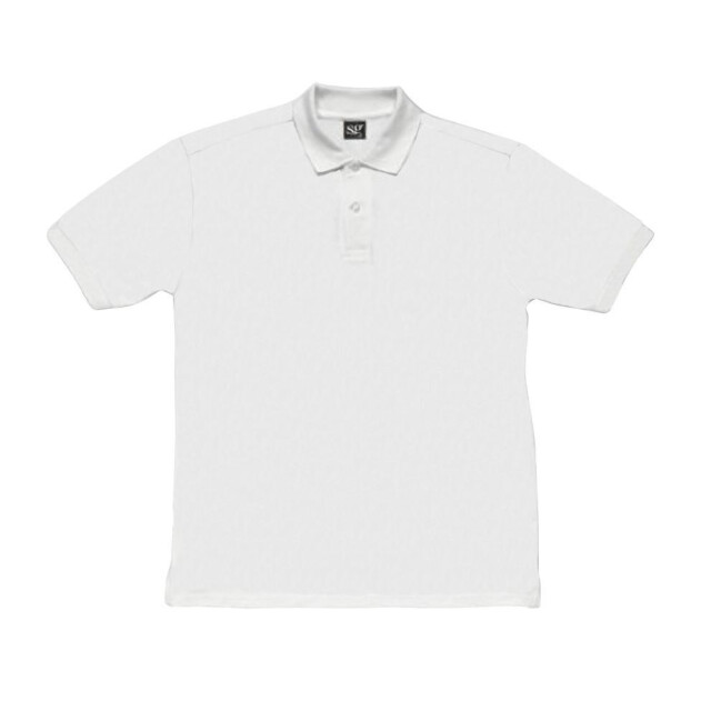 SG Heren ring-spun katoenen korte mouw poloshirt UTFK778_white large
