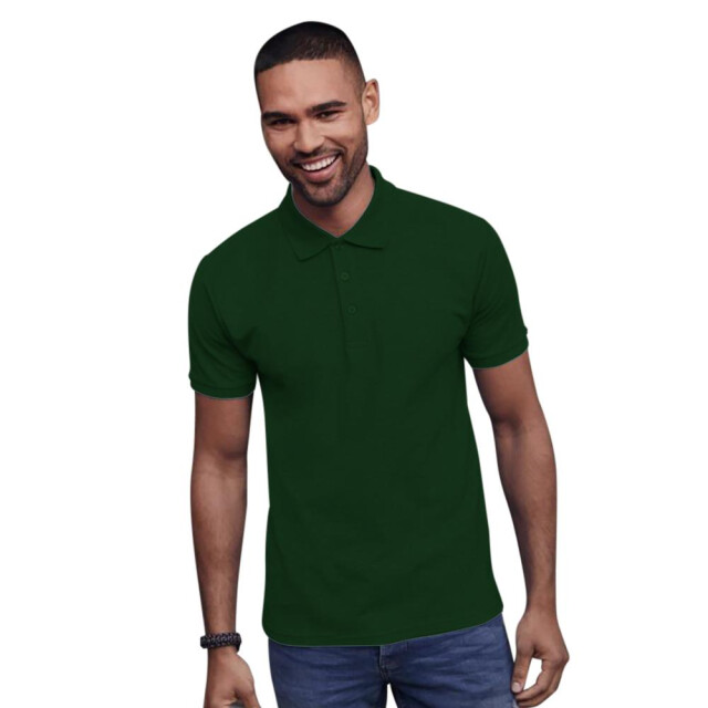 SG Heren ring-spun katoenen korte mouw poloshirt UTFK778_bottlegreen large