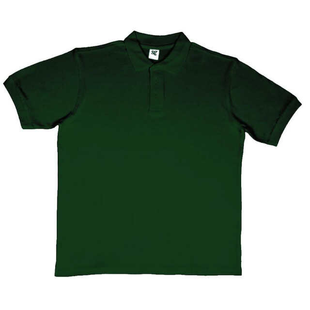 SG Heren ring-spun katoenen korte mouw poloshirt UTFK778_bottlegreen large