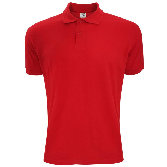 SG Herenpolykatoen poloshirt met korte mouwen UTFK779_red large