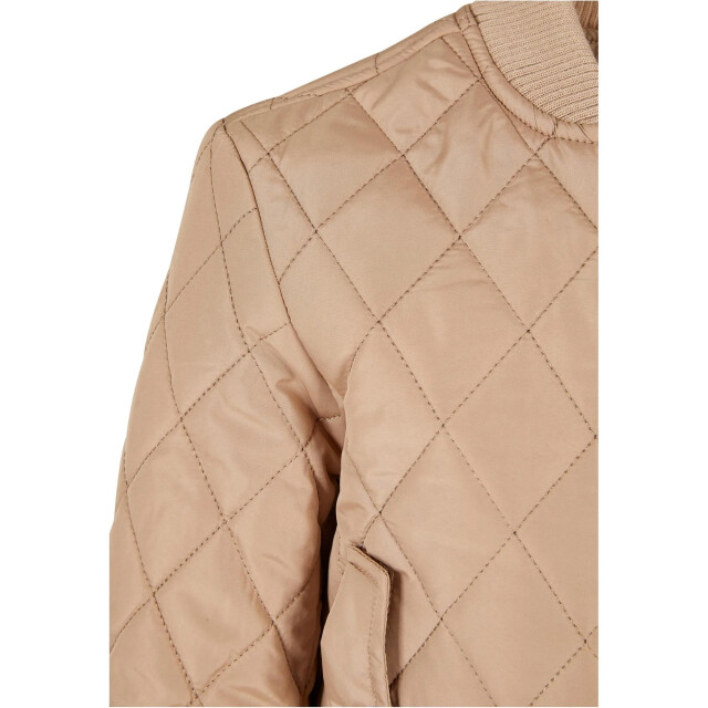 Urban Classics Meisjes diamond quilt nylon jas UTTN755_unionbeige large