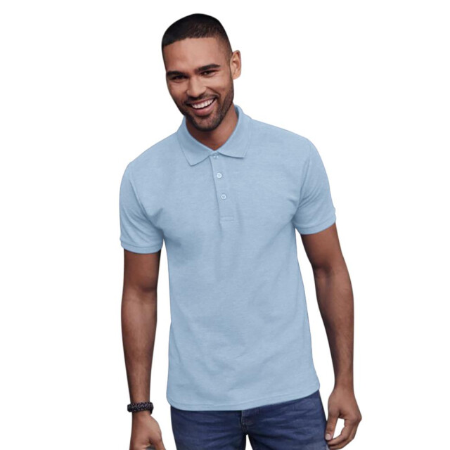 SG Heren ring-spun katoenen korte mouw poloshirt UTFK778_skyblue large
