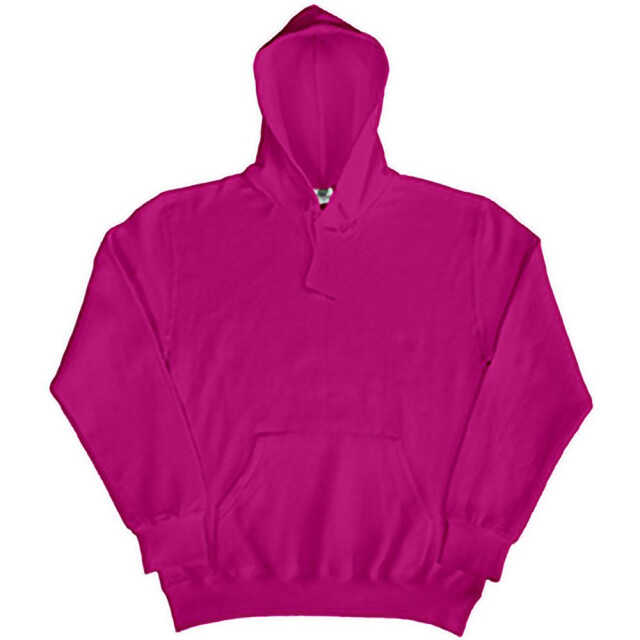 SG Heren gewone hooded sweatshirt top / hoodie UTFK774_darkpink large