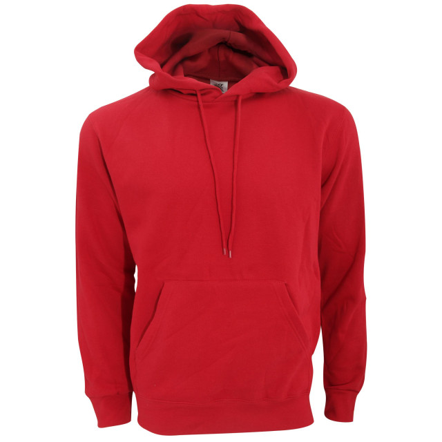 SG Heren gewone hooded sweatshirt top / hoodie UTFK774_red large