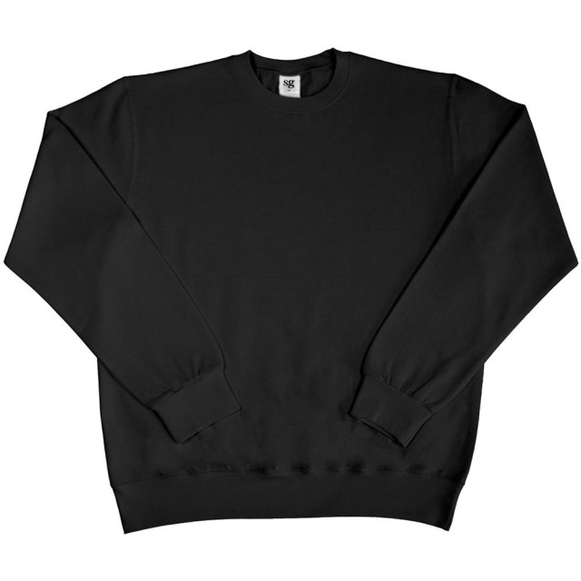 SG Heren lange mouw crew nek sweatshirt top UTFK769_black large