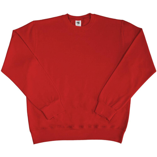 SG Heren lange mouw crew nek sweatshirt top UTFK769_red large