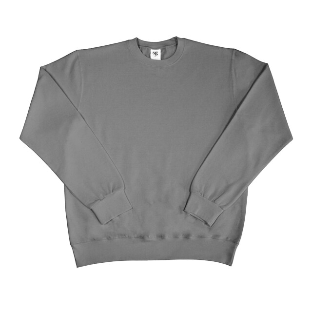 SG Heren lange mouw crew nek sweatshirt top UTFK769_grey large