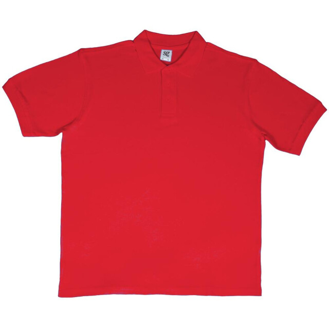 SG Heren ring-spun katoenen korte mouw poloshirt UTFK778_red large