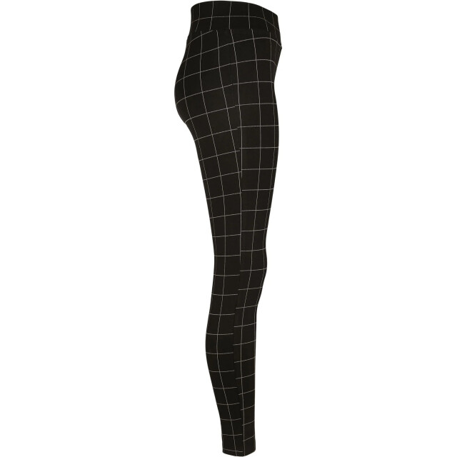 Urban Classics Dames geruite legging hoog rijp UTTN738_blackwhite large