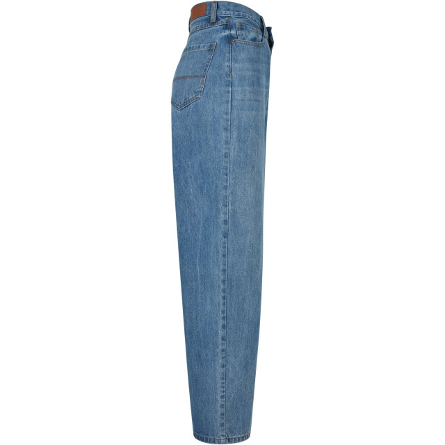 Urban Classics Dames 90's denim hoge taille wijde benen jeans UTTN740_midstonewashed large