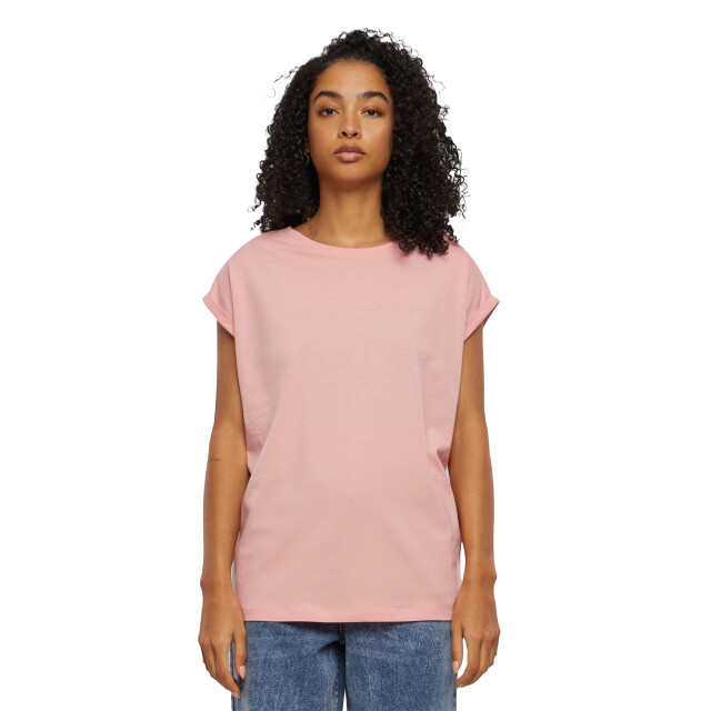 Urban Classics Dames verlengd schouder t-shirt (set van 2) UTTN742_pink large