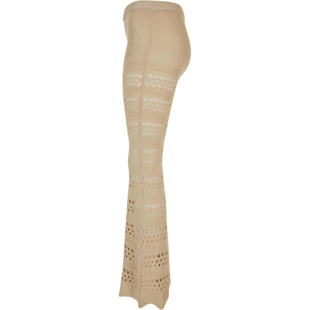 Urban Classics Dames gebreide gehaakte uitlopende legging UTTN748_softseagrass large
