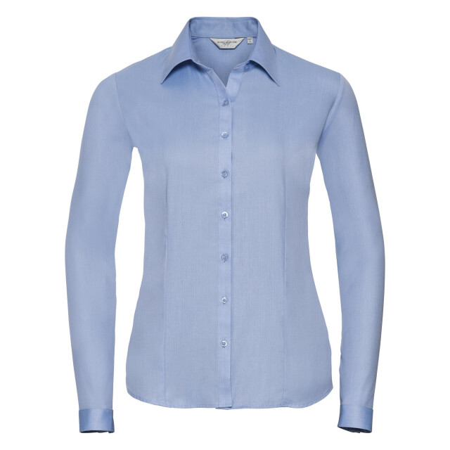 Russell Athletic Dames visgraat werkshirt met lange mouwen UTFK763_lightblue large