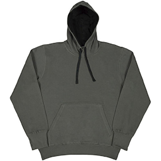 SG Heren contrasterende hooded sweatshirt / hoodie UTFK773_greyblack large