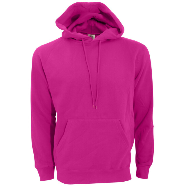 SG Heren gewone hooded sweatshirt top / hoodie UTFK774_darkpink large