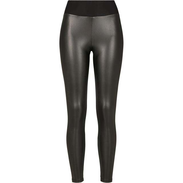 Urban Classics Dames legging hoog taille leer UTTN344_black large