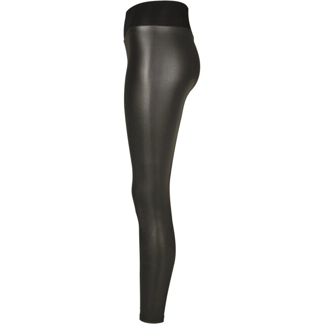 Urban Classics Dames legging hoog taille leer UTTN344_black large