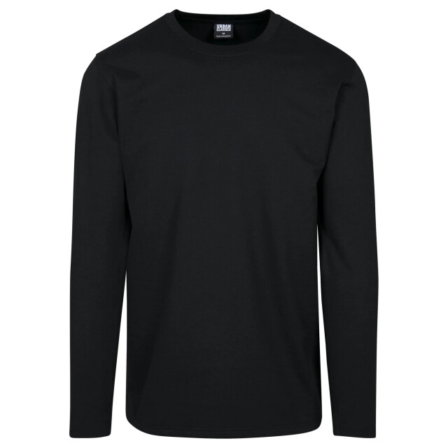 Urban Classics Heren frans terry stretch t-shirt met lange mouwen UTTN732_black large