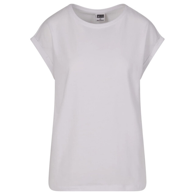 Urban Classics Dames verlengd schouder t-shirt (set van 2) UTTN736_pinklemonadewhite large