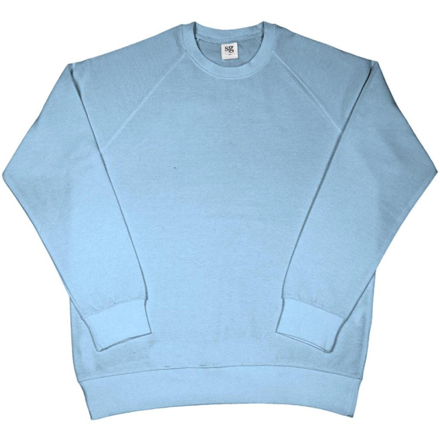 SG Heren raglan mouw crew hals sweatshirt UTFK772_skyblue large