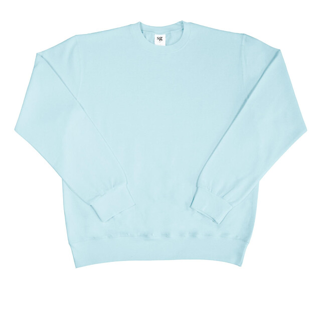 SG Heren lange mouw crew nek sweatshirt top UTFK769_skyblue large