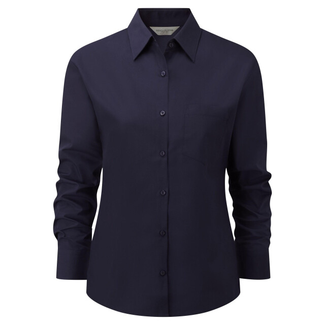 Russell Athletic Collectie dames / dames lange mouwen shirt UTFK747_frenchnavy large