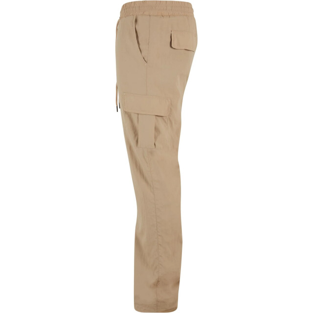 Urban Classics Heren nylon rechte pijp cargo broek UTTN715_concrete large