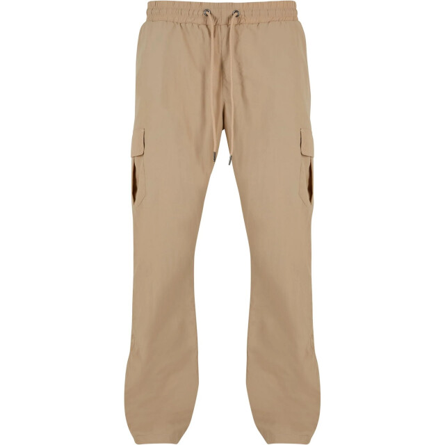 Urban Classics Heren nylon rechte pijp cargo broek UTTN715_concrete large