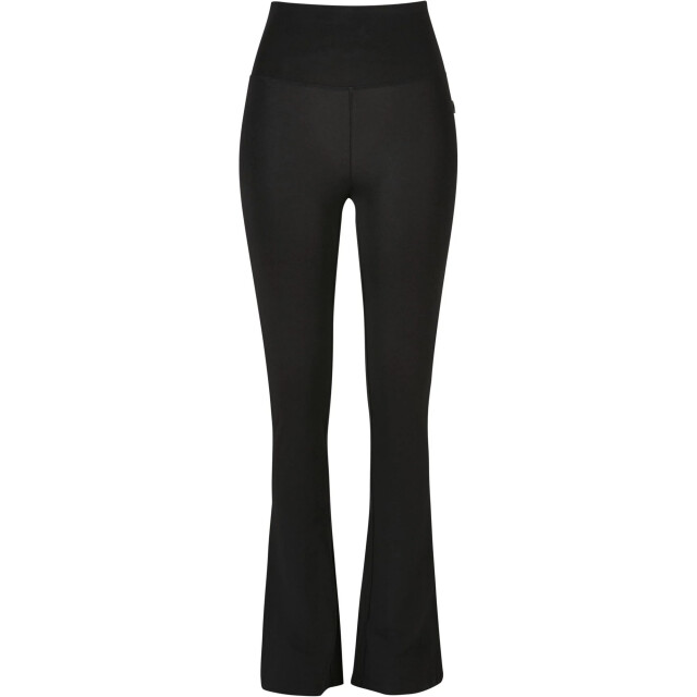 Urban Classics Dames stretch jersey organic bootcut legging UTTN716_black large