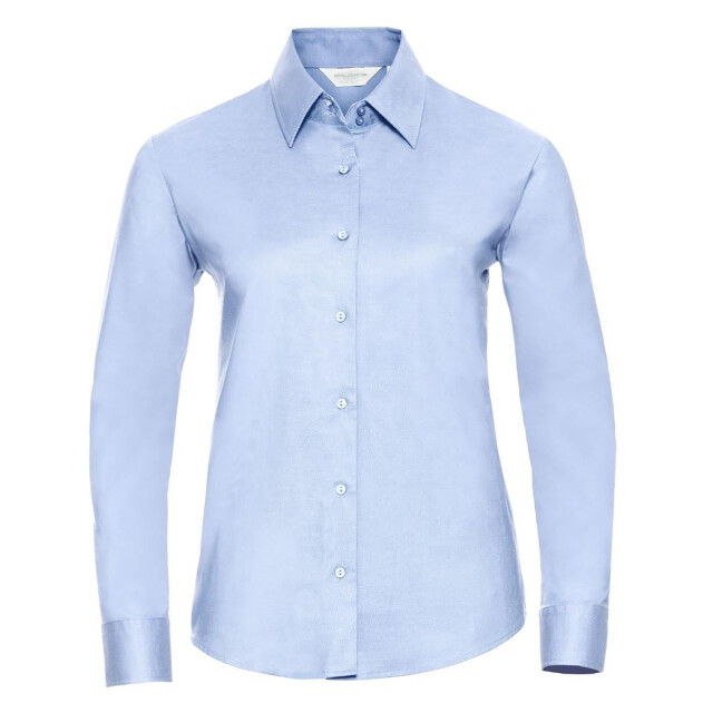 Russell Athletic Collectie dames lange mouw easy care oxford shirt UTFK743_oxfordblue large